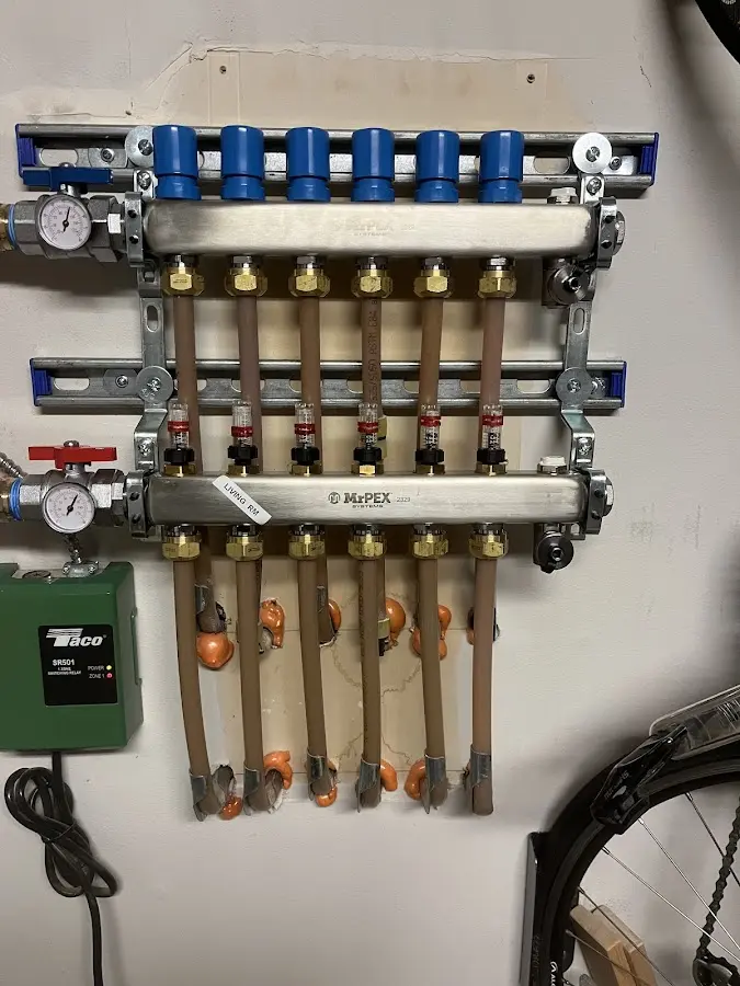 Plumber performing Gas Leak Detection at a residential property in Libertyville